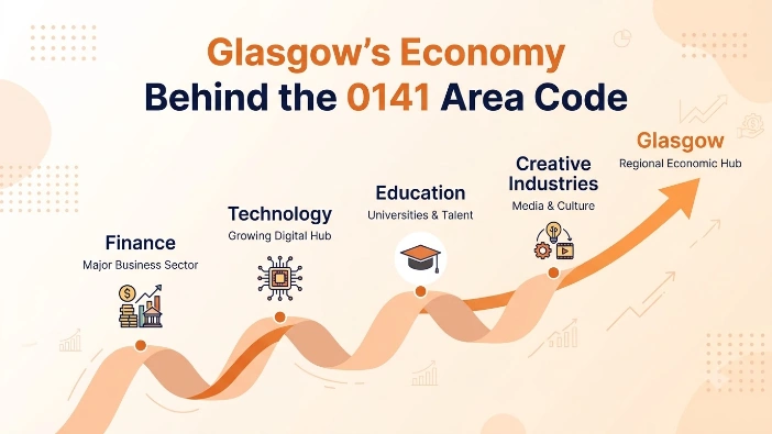 Glasgow's economy behind the 0141 area code — finance, technology, education, and creative industries
