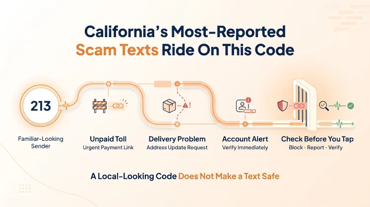 California's Most-Reported Scam Texts Ride On This Code