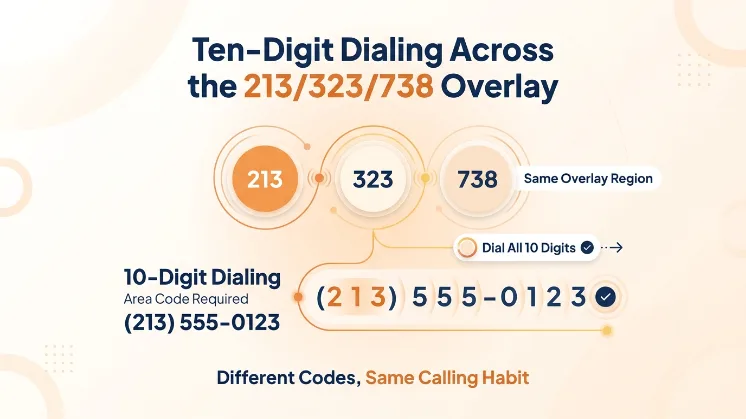 Ten-Digit Dialing Across the 213/323/738 Overlay