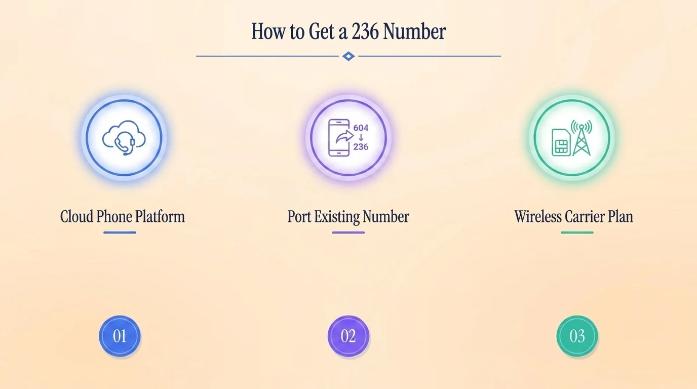 How to get a 236 area code number
