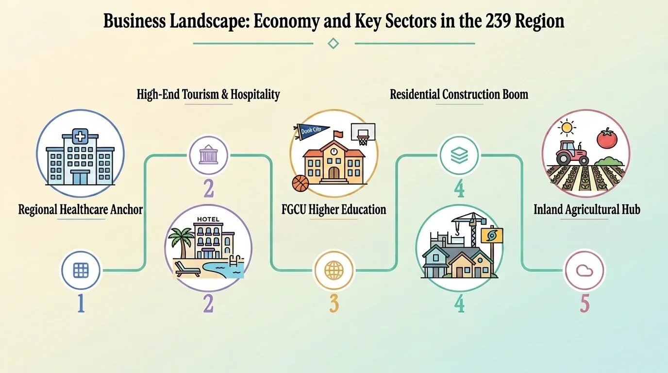 239 area code business landscape — economy and key sectors