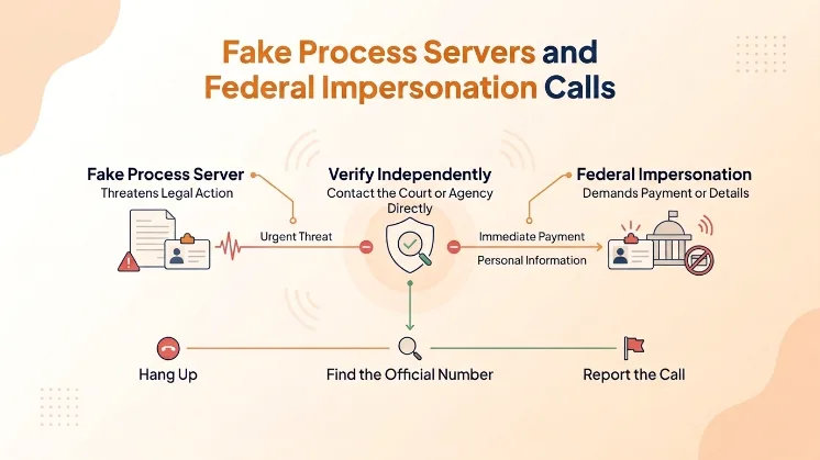 Fake Process Servers and Federal Impersonation Calls