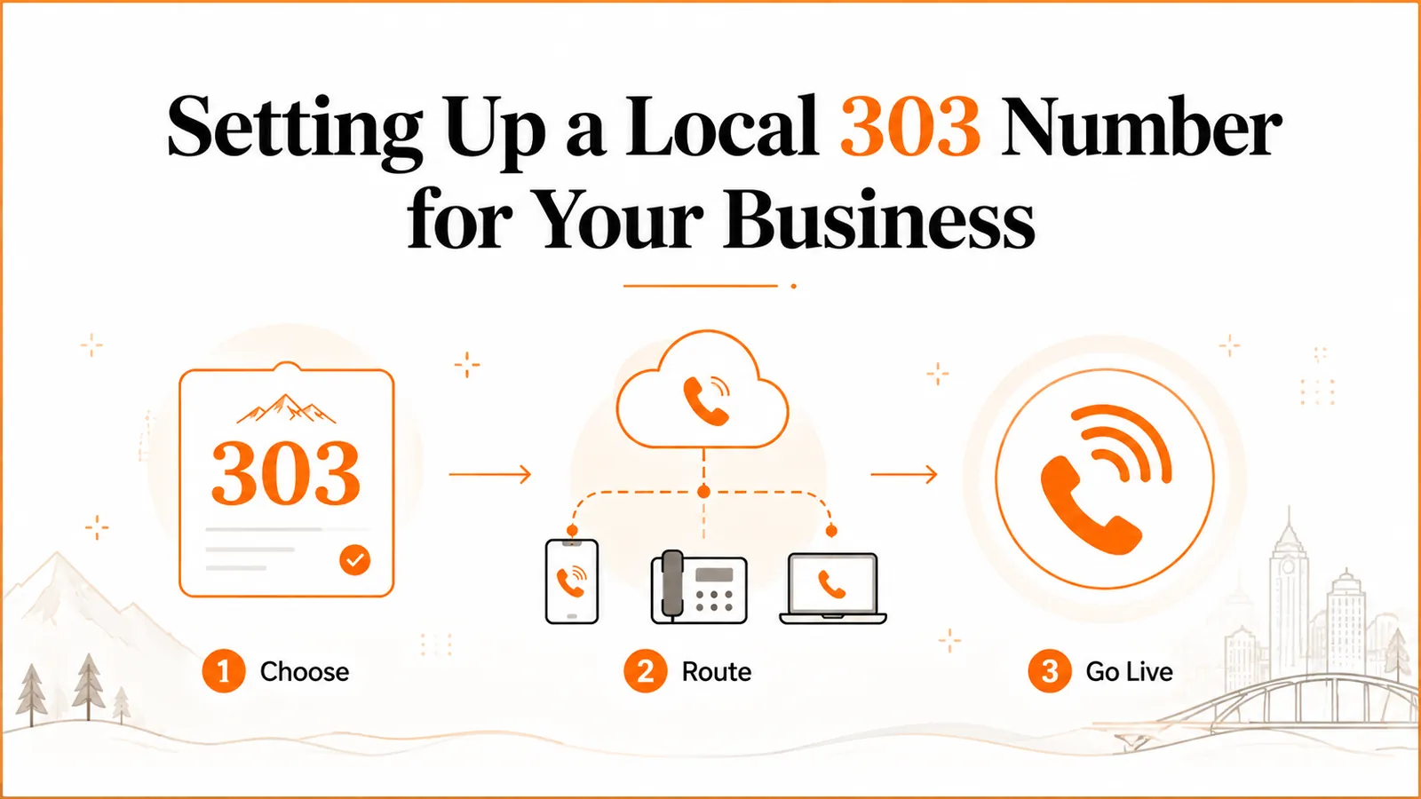 Setting up a local 303 number for your business