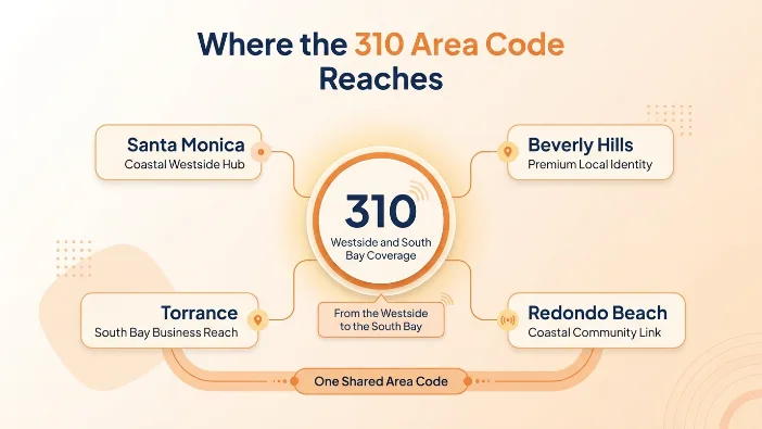 where the 310 area code reaches