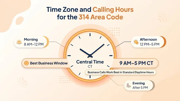 Time Zone and Calling Hours for the 314 Area Code