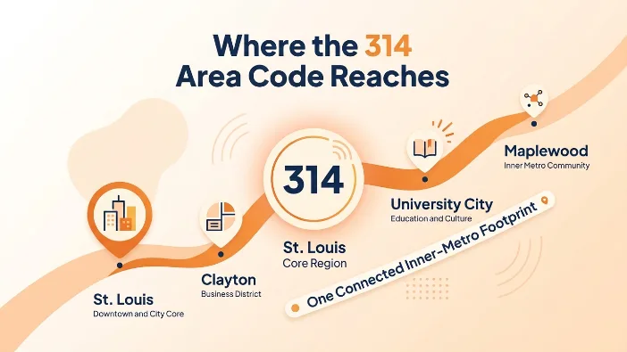 Where the 314 Area Code Reaches