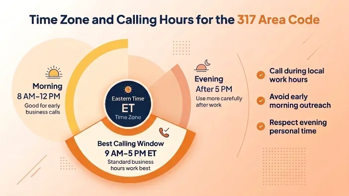 Time Zone and Calling Hours for the 317 Area Code