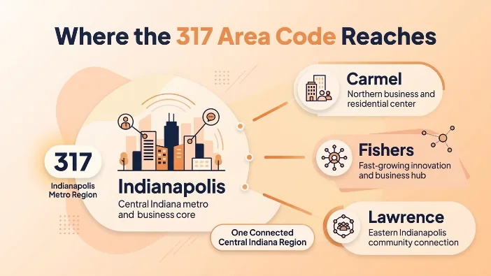 Where the 317 Area Code Reaches