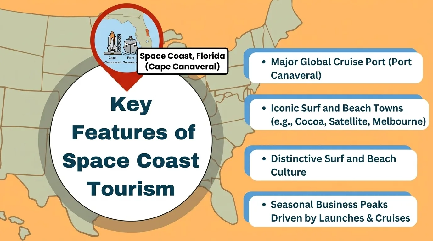 Space Coast tourism and cruise bookings