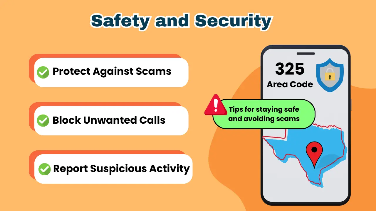 325 area code safety and security