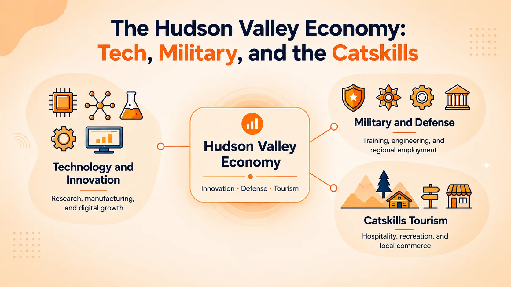The Hudson Valley Economy: Tech, Military, and the Catskills