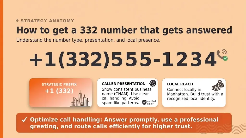 How to get a 332 area code number