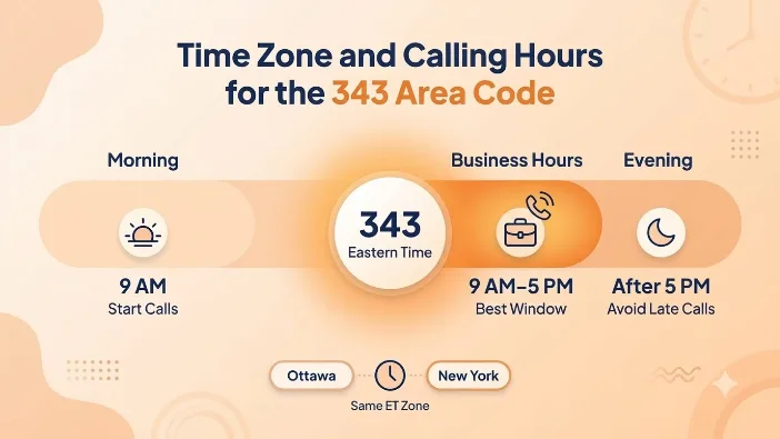Time Zone and Calling Hours for the 343 Area Code