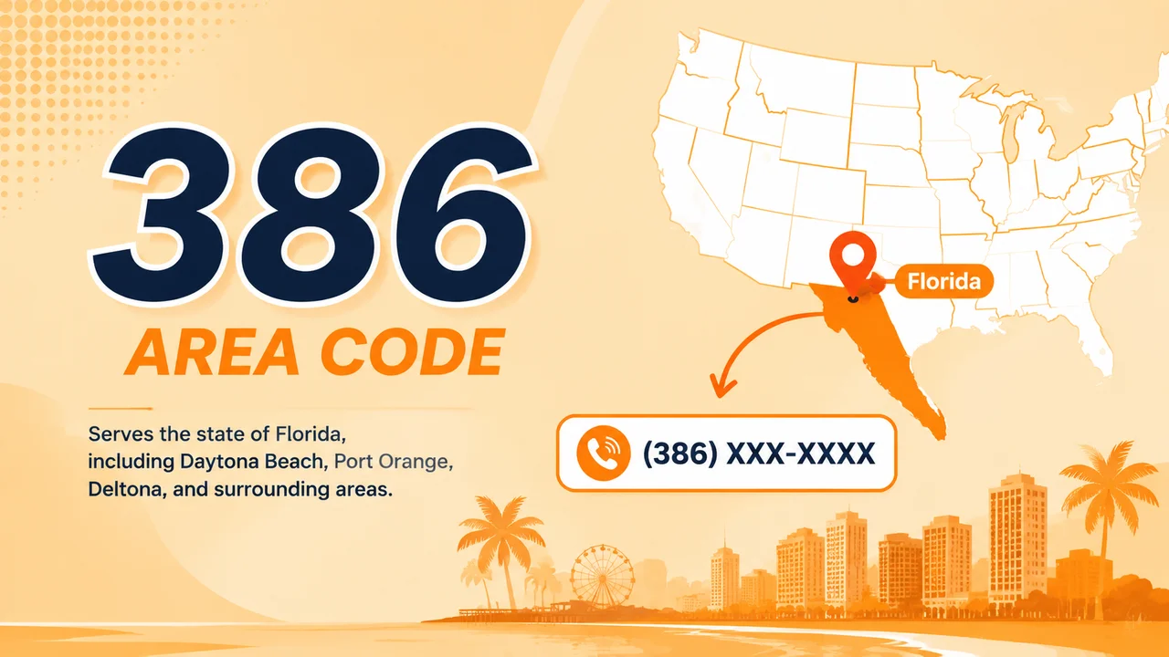 386 Area Code Banner