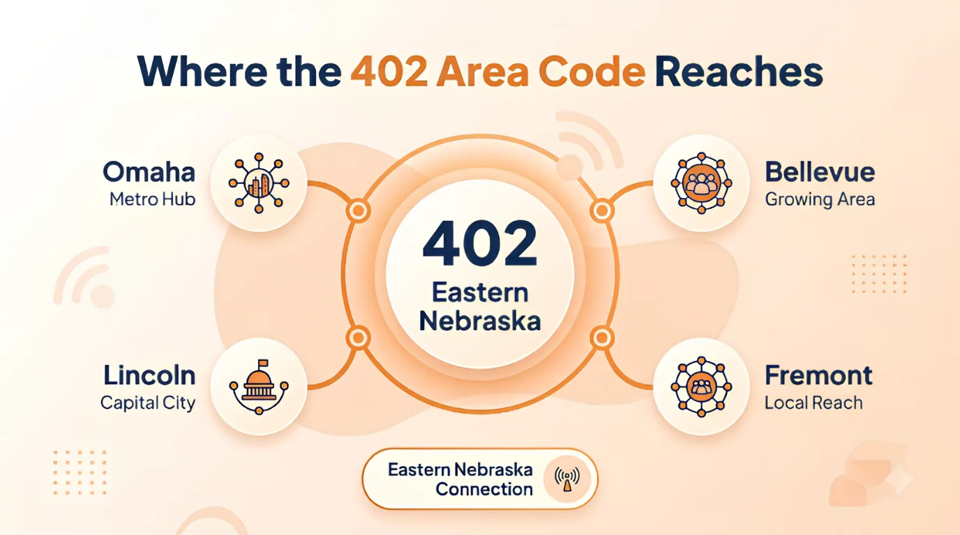 Where the 402 Area Code Reaches