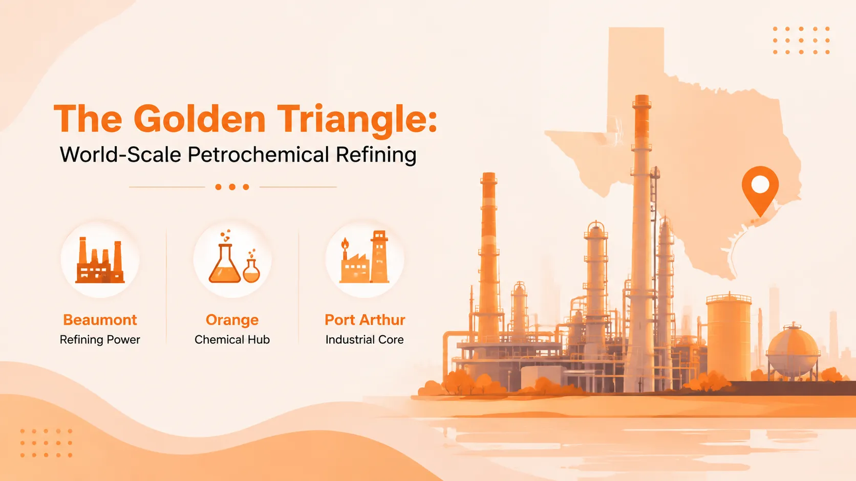 The Golden Triangle petrochemical refining and Port Arthur