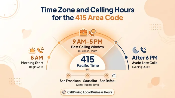 Time Zone and Calling Hours for the 415 Area Code