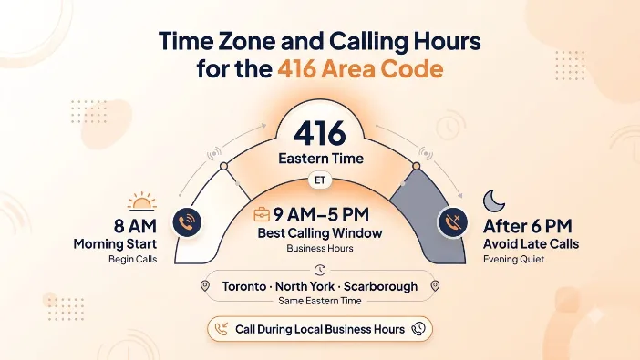 Time Zone and Calling Hours for the 416 Area Code