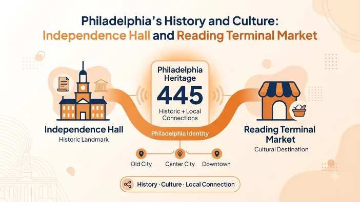 Philadelphia's History and Culture: Independence Hall and Reading Terminal Market