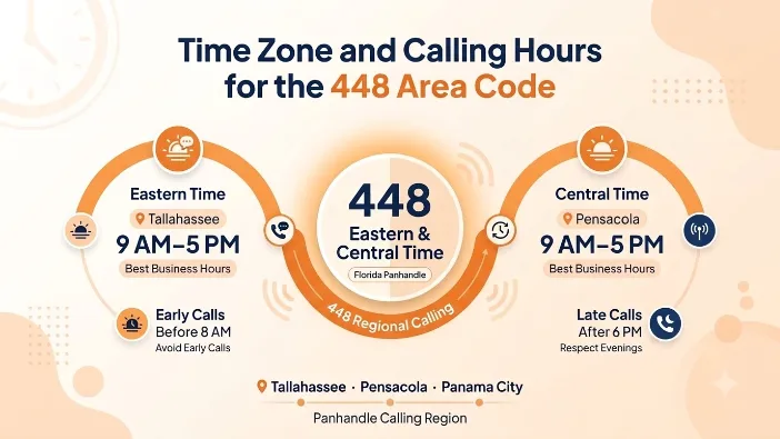 Time Zone and Calling Hours for the 448 Area Code