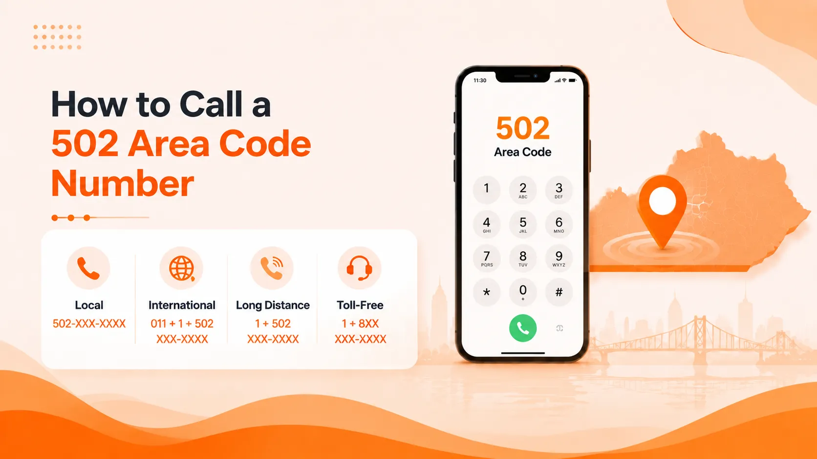 How to call a 502 area code number