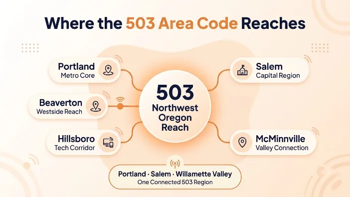 Where the 503 Area Code Reaches