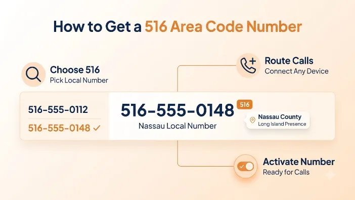 How to Get a 516 Area Code Number