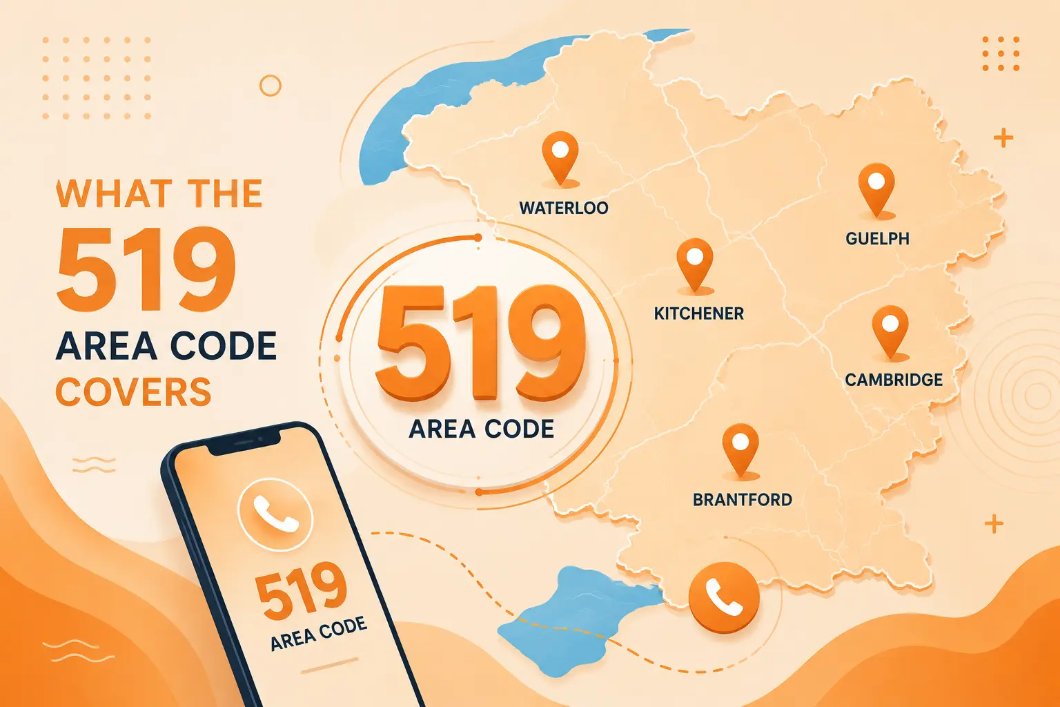 What the 519 area code covers across southwestern Ontario