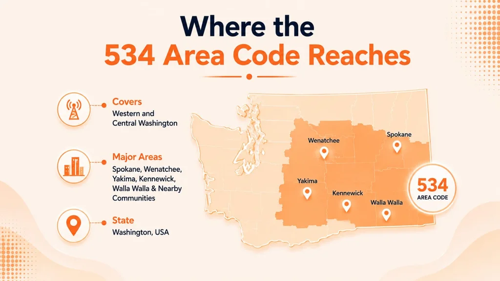 Where the 534 Area Code Reaches — area code 534