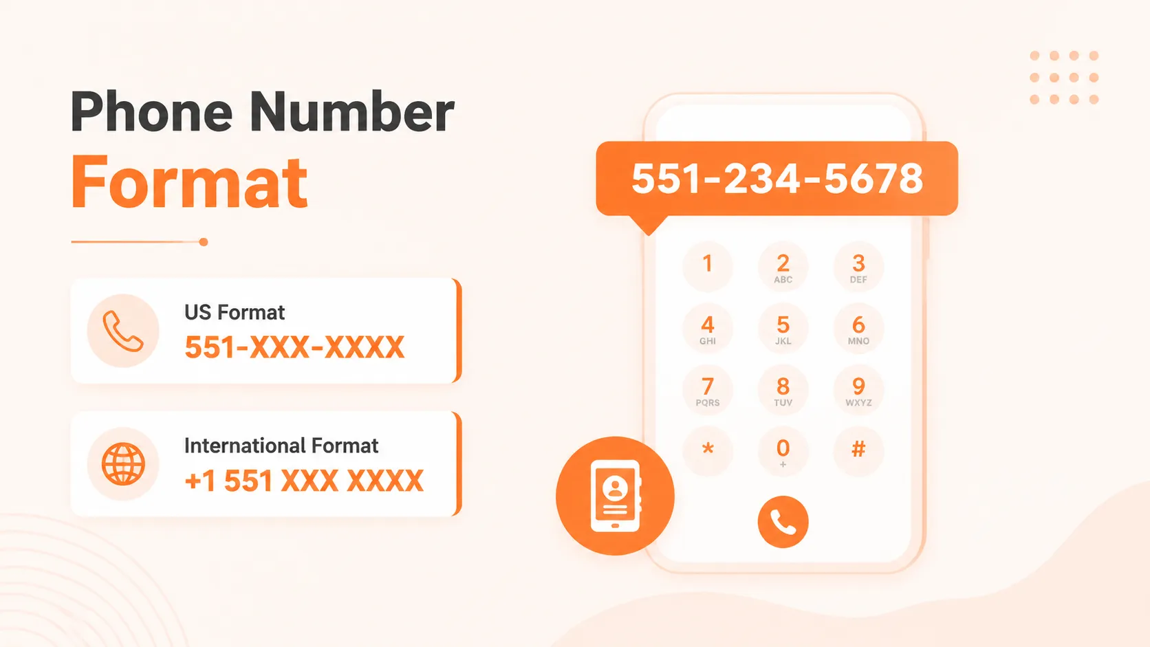 551 area code phone number format