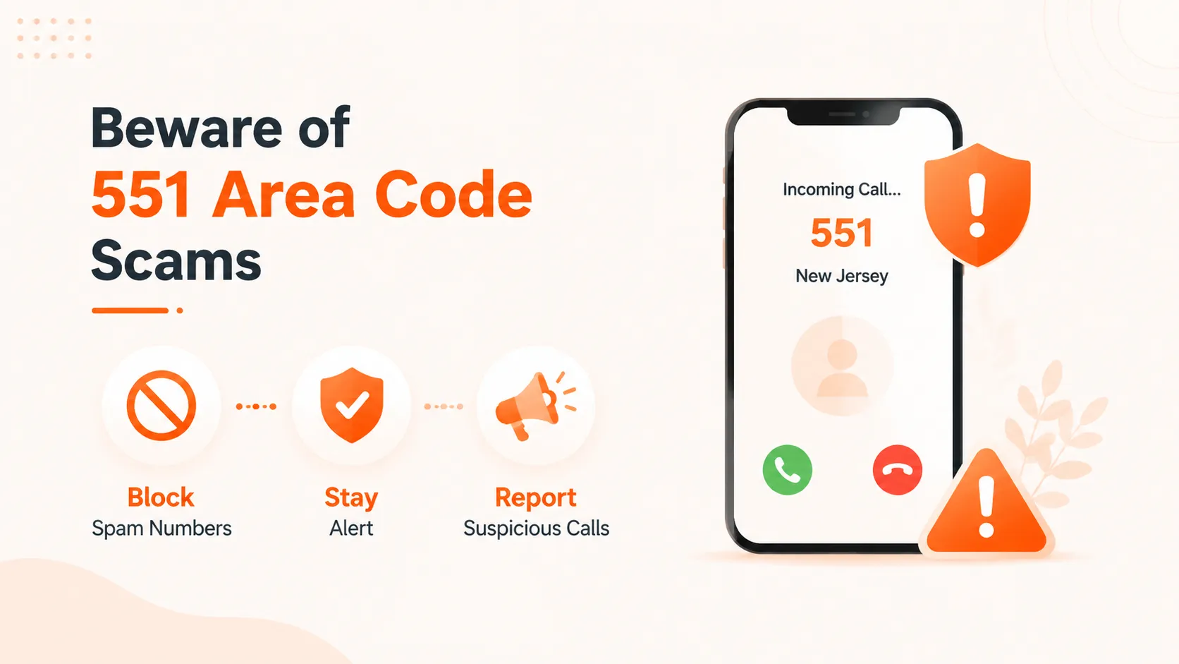 Beware of 551 area code scams