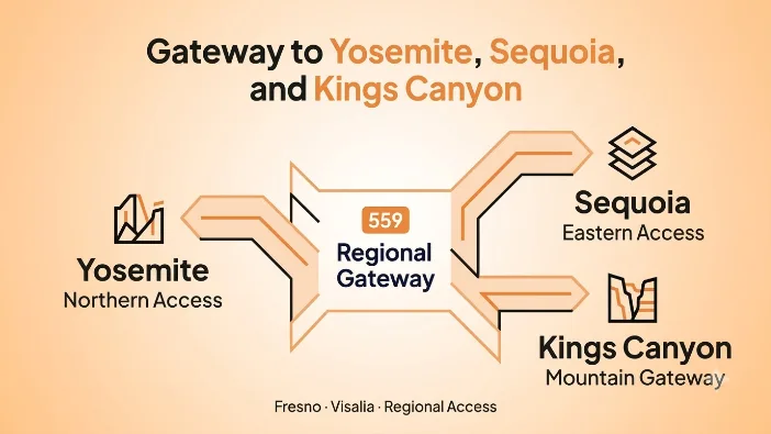 Gateway to Yosemite, Sequoia, and Kings Canyon