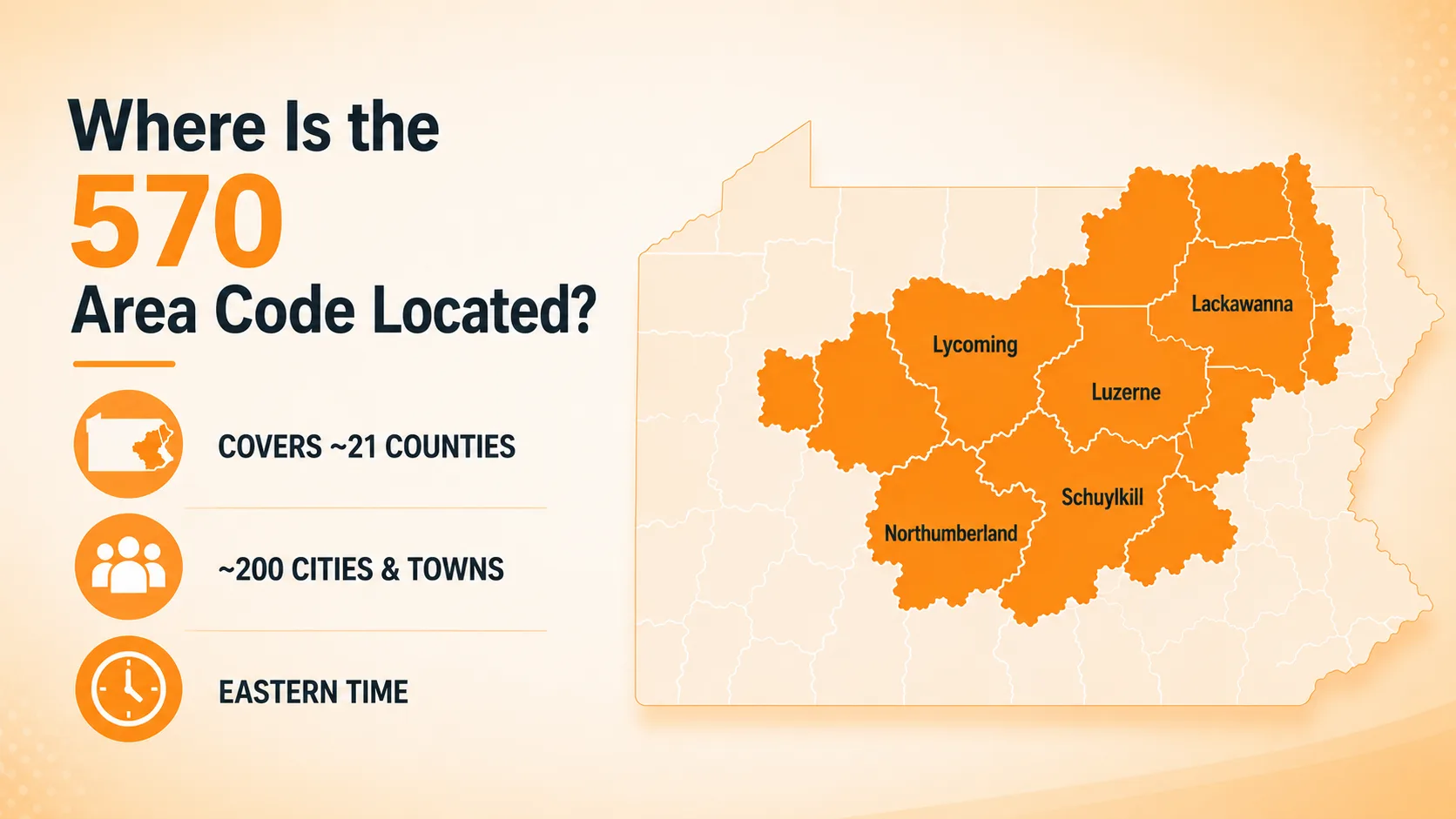 Where Is the 570 Area Code Located?
