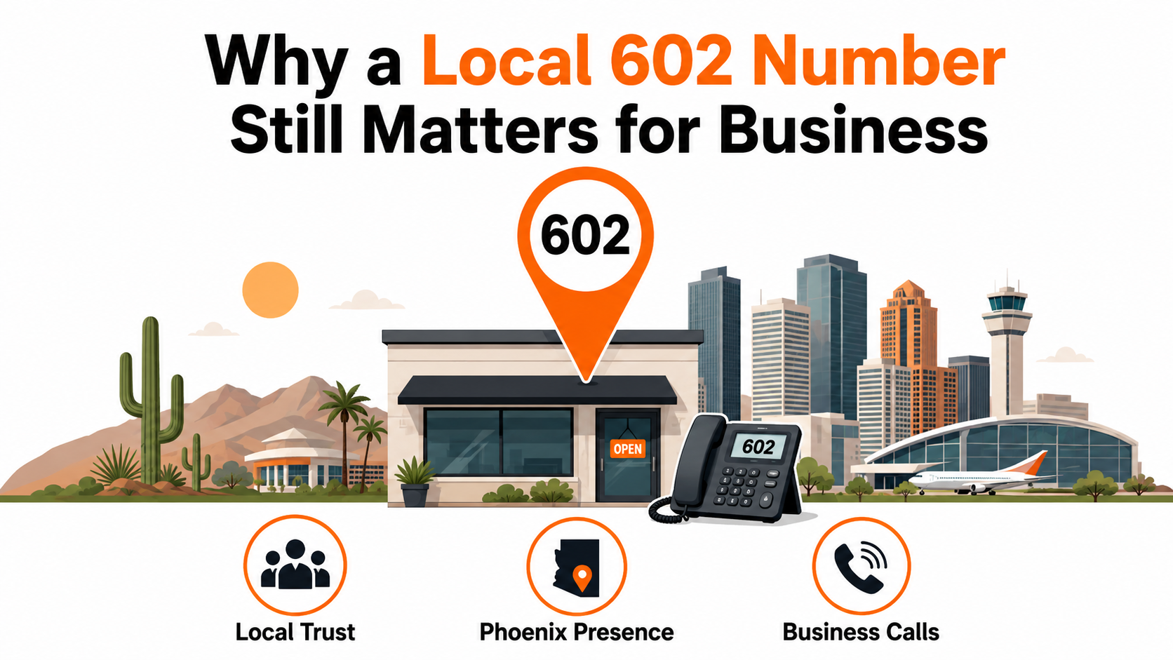 Cities and communities in the 602 area code region
