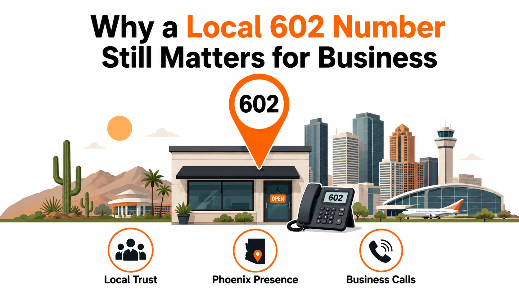 Cities and communities in the 602 area code region