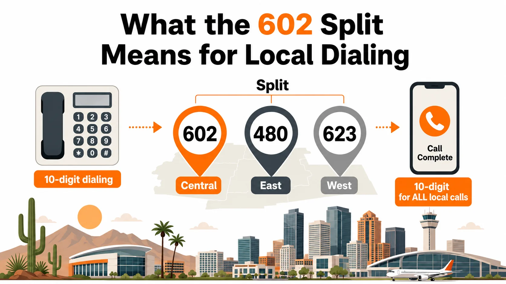 The 602 area code by the numbers