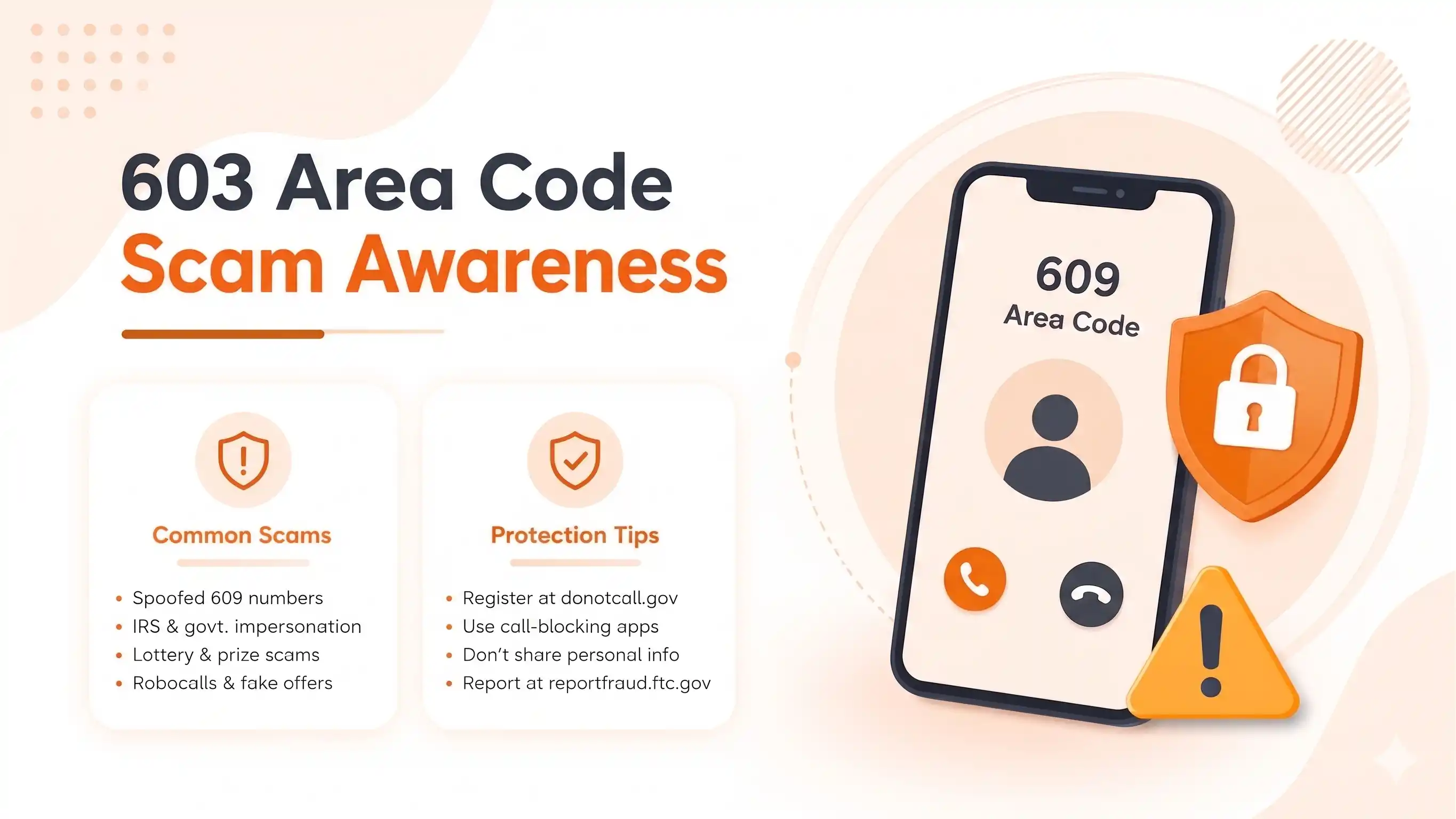 Getting a 609 area code number and call trust