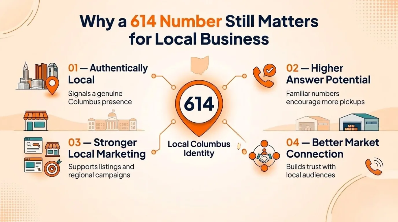 Why a 614 Number Still Matters for Local Business