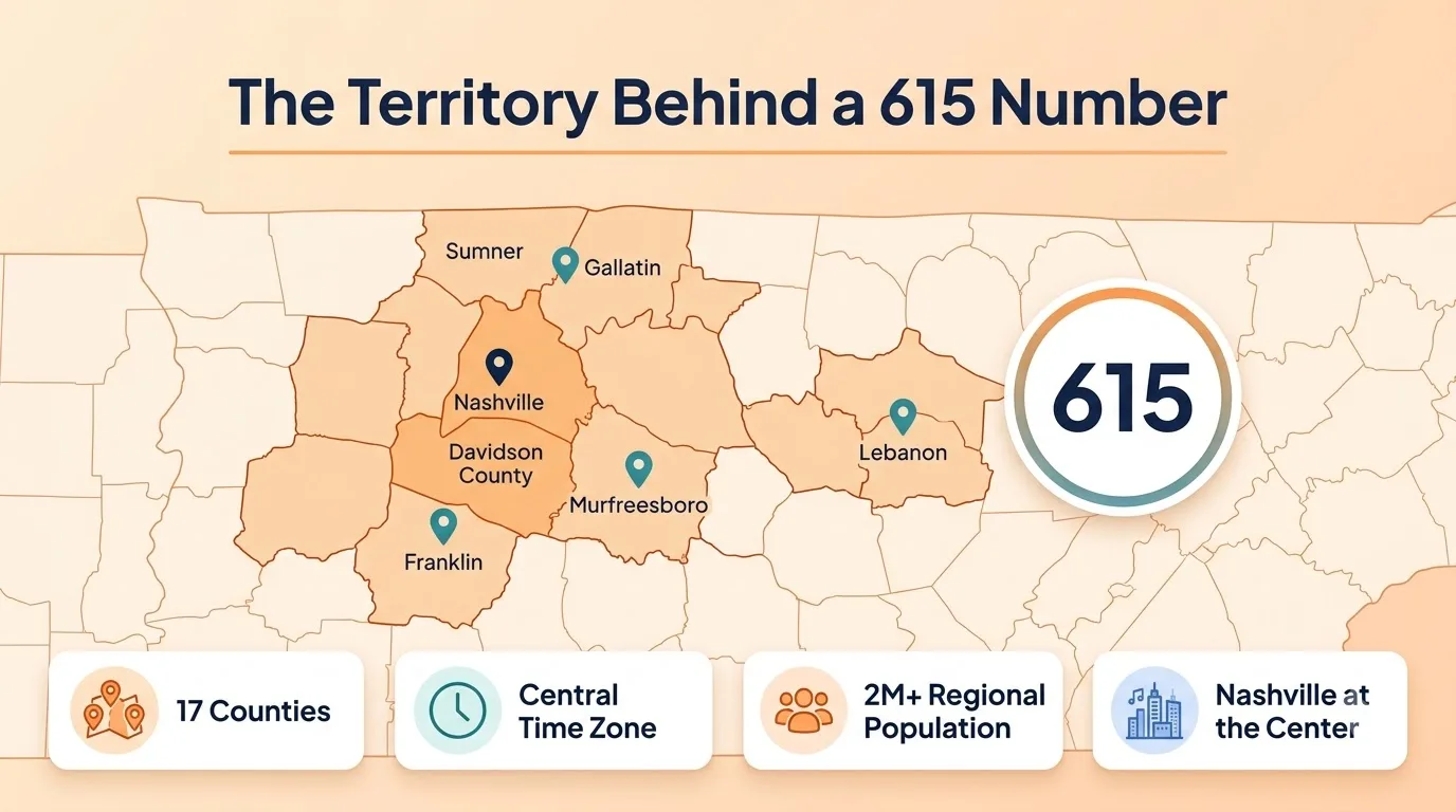 The Territory Behind a 615 Number