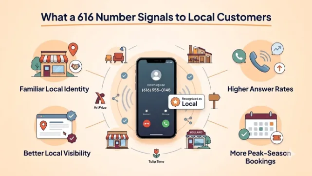 What a 616 Number Signals to Local Customers