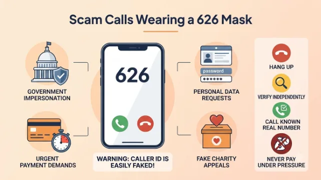 Scam Calls Wearing a 626 Mask
