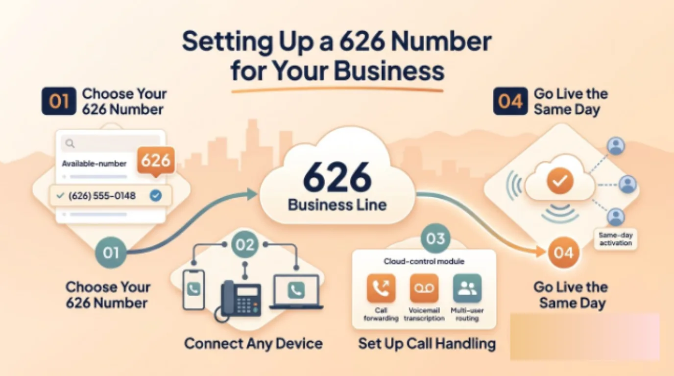 Setting Up a 626 Number for Your Business