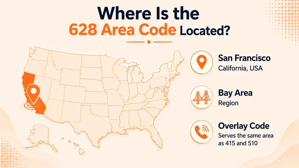 Where Is the 628 Area Code Located — area code 628