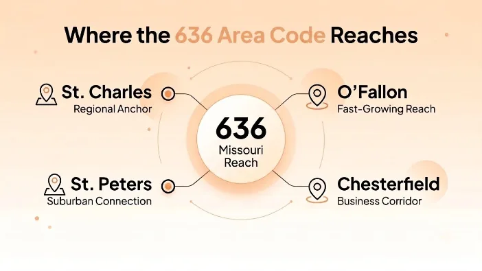 Where the 636 Area Code Reaches