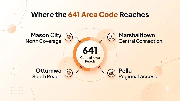 Where the 641 Area Code Reaches