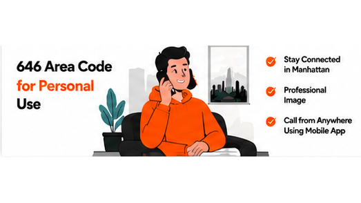 646 area code for personal use, staying connected in Manhattan with a professional image