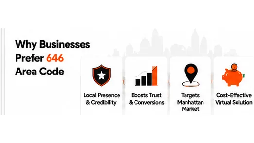 Why businesses prefer a virtual 646 area code phone number: local presence, trust, targeting, cost-effective