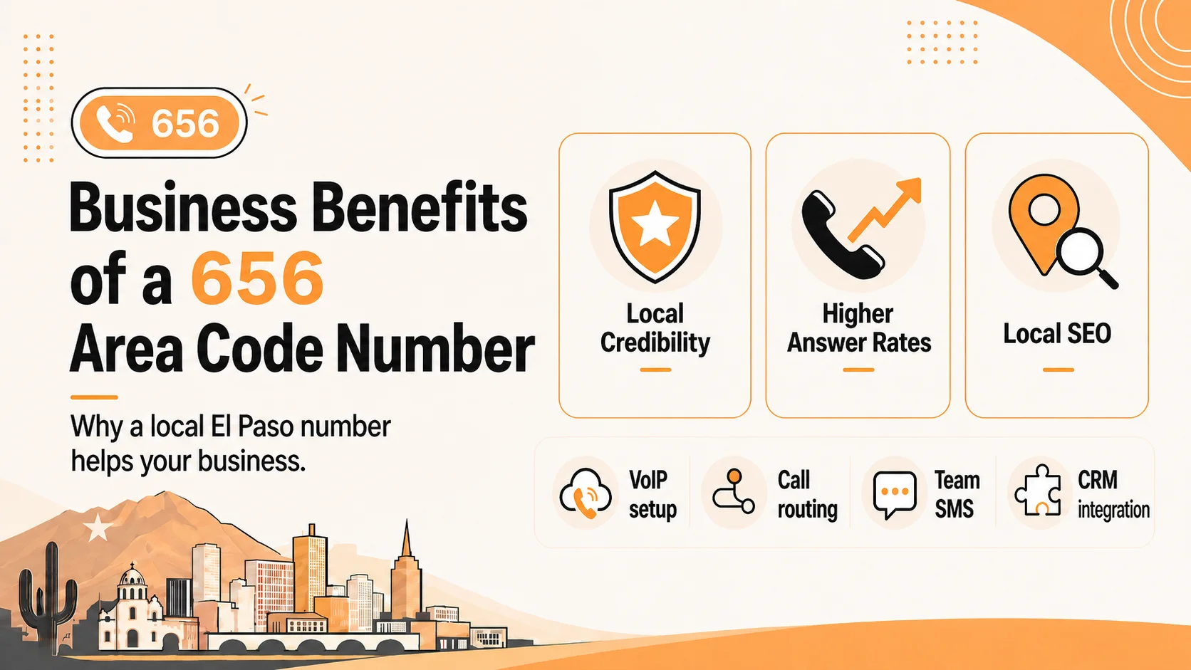 Business benefits of a 656 area code number