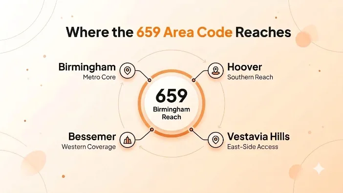 Where the 659 Area Code Reaches