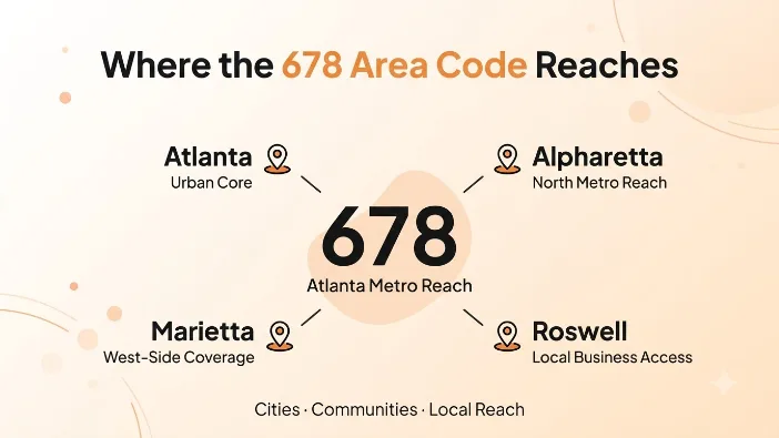 Where Is the 678 Area Code Located?
